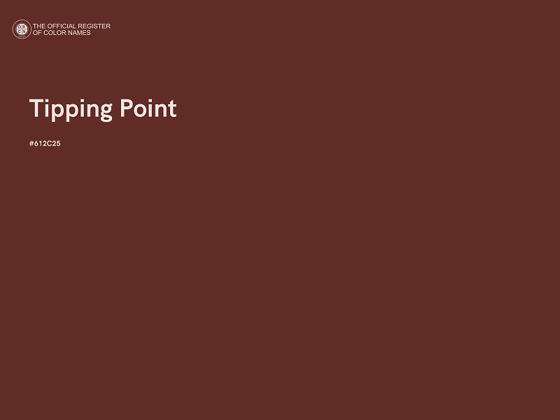 #612C25 - Tipping Point color image