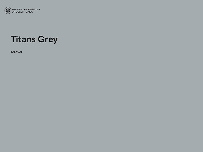#A5ACAF - Titans Grey color image