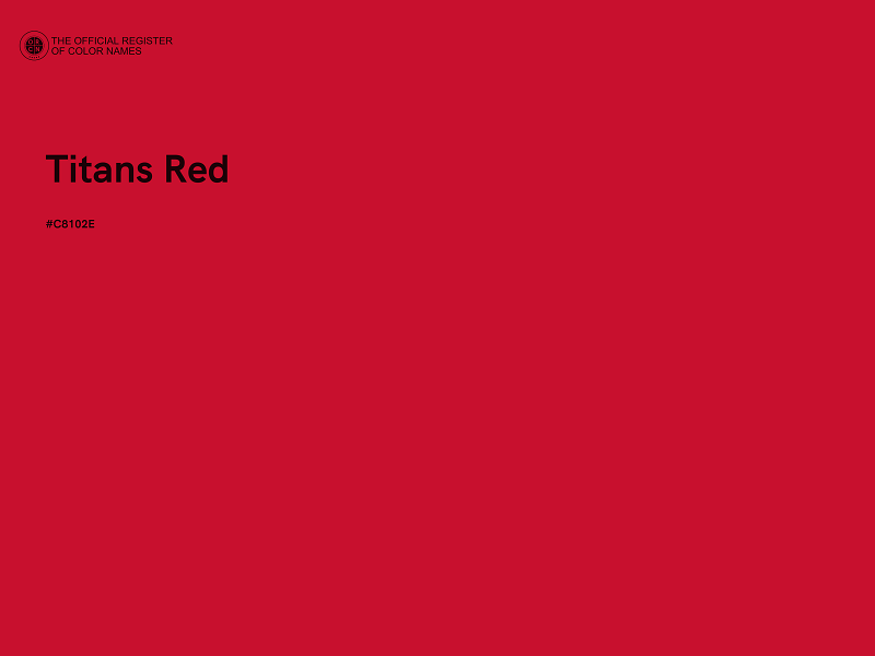#C8102E - Titans Red color image