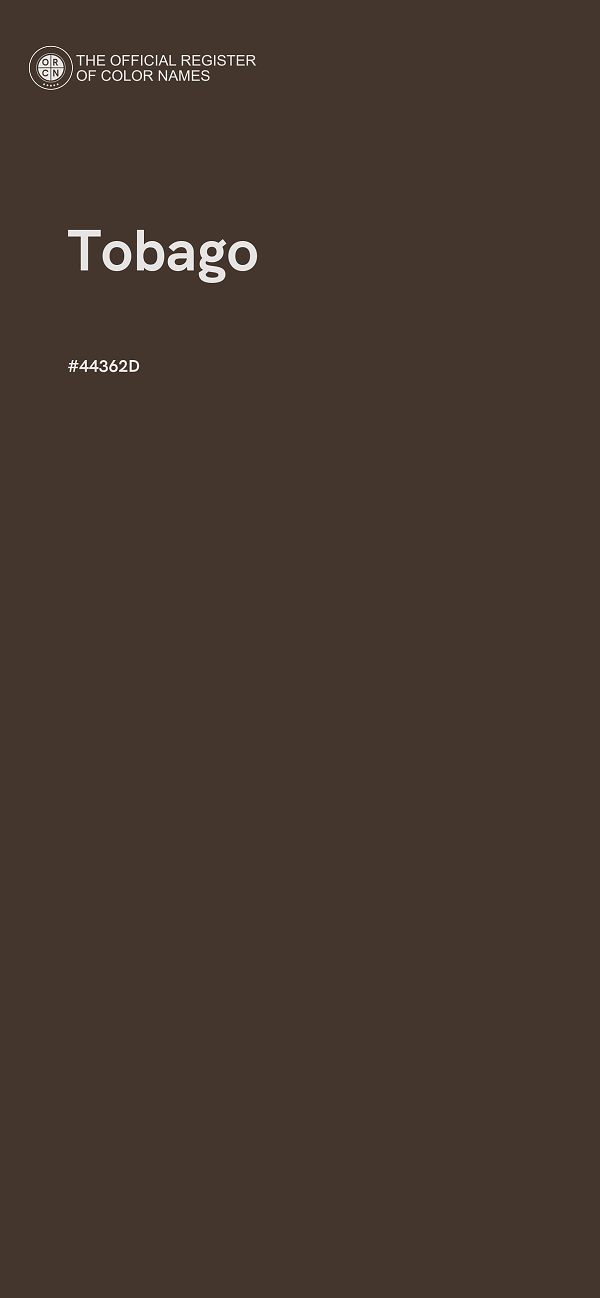 #44362D - Tobago color image