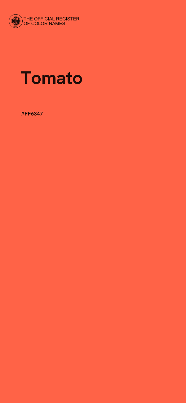 #FF6347 - Tomato color image
