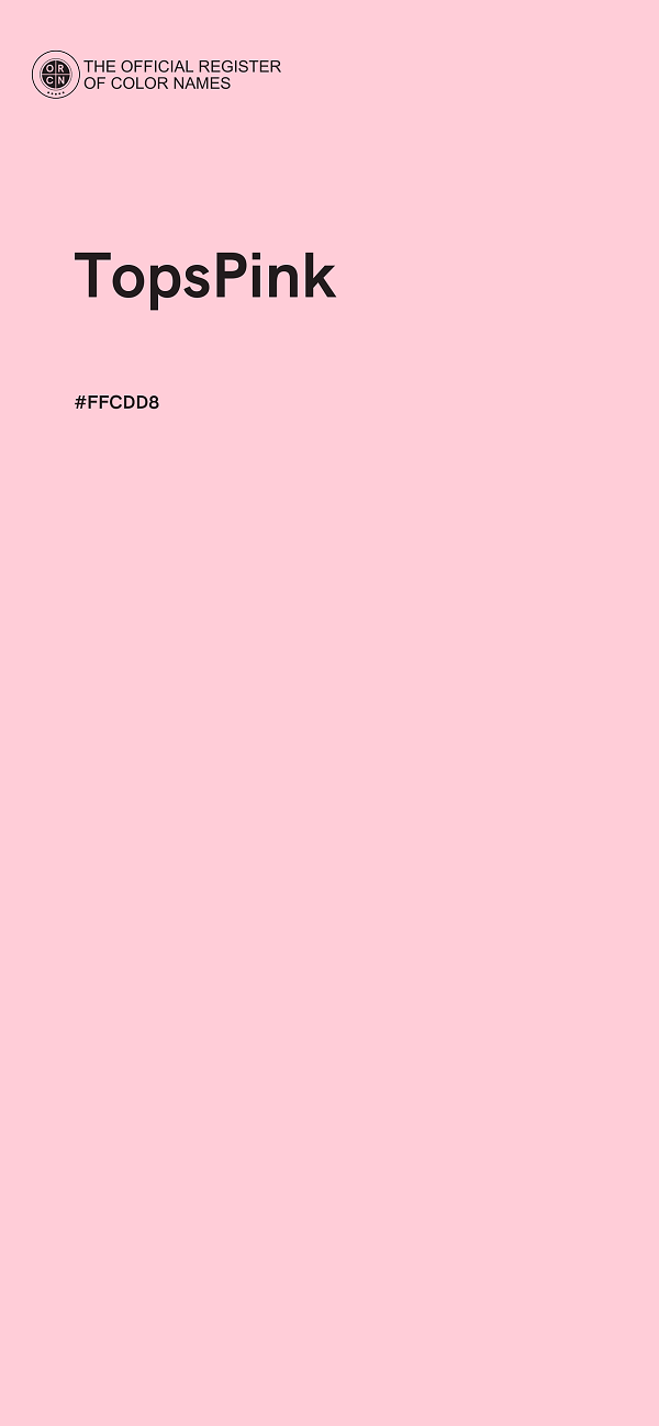 #FFCDD8 - TopsPink color image