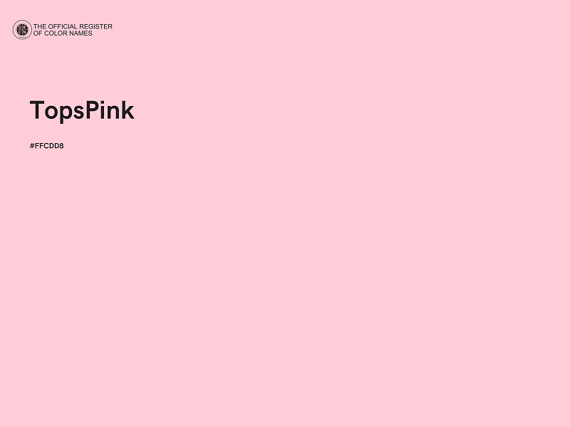 #FFCDD8 - TopsPink color image