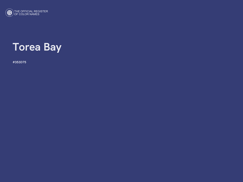 #353D75 - Torea Bay color image