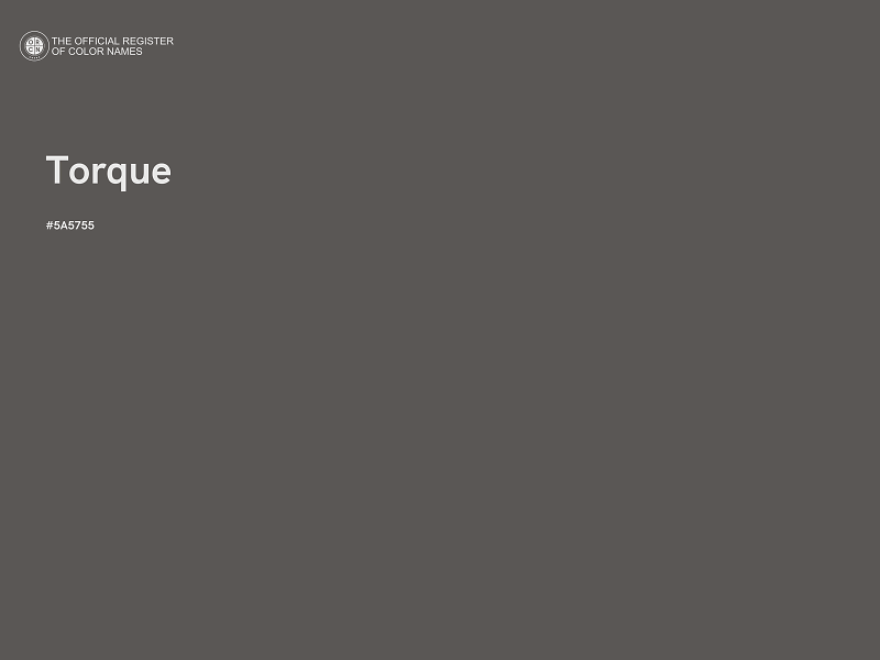 #5A5755 - Torque color image