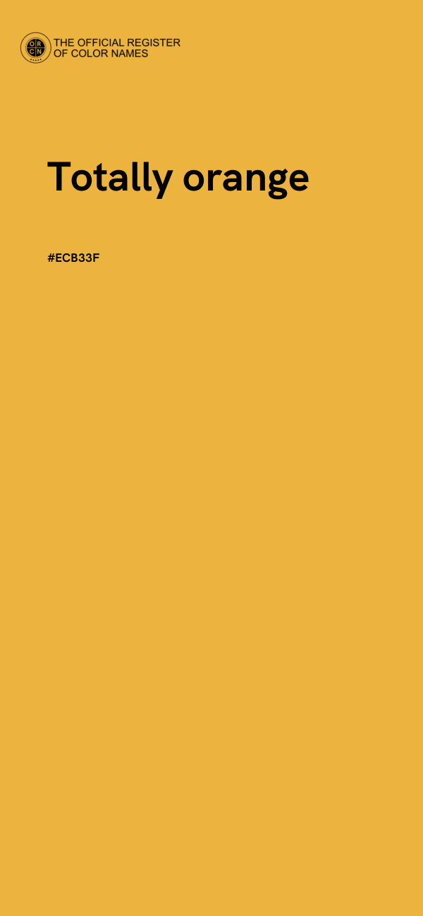 #ECB33F - Totally orange color image