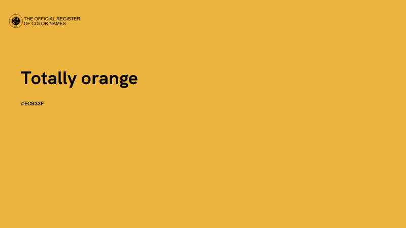 #ECB33F - Totally orange color image