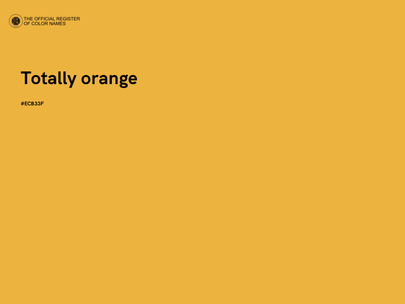 #ECB33F - Totally orange color image
