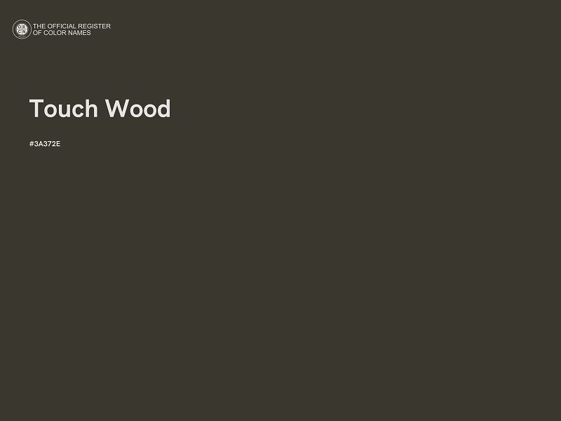 #3A372E - Touch Wood color image