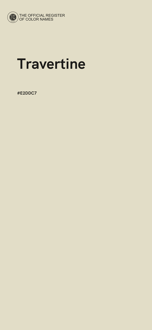 #E2DDC7 - Travertine color image