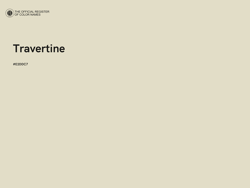 #E2DDC7 - Travertine color image
