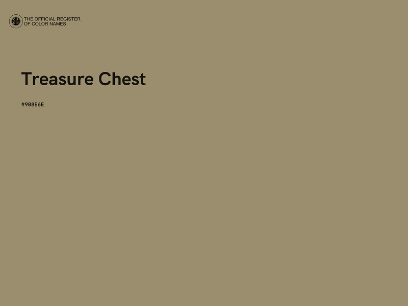 #9B8E6E - Treasure Chest color image