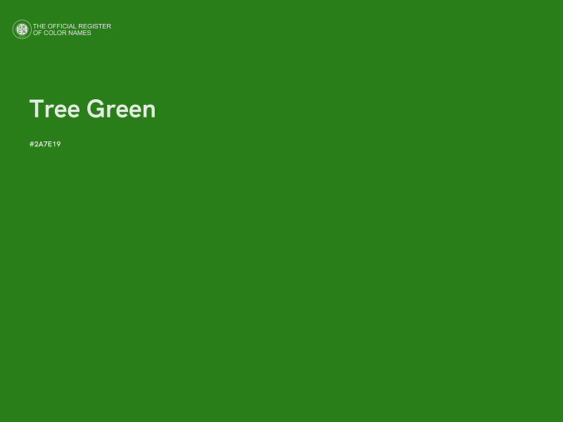 #2A7E19 - Tree Green color image