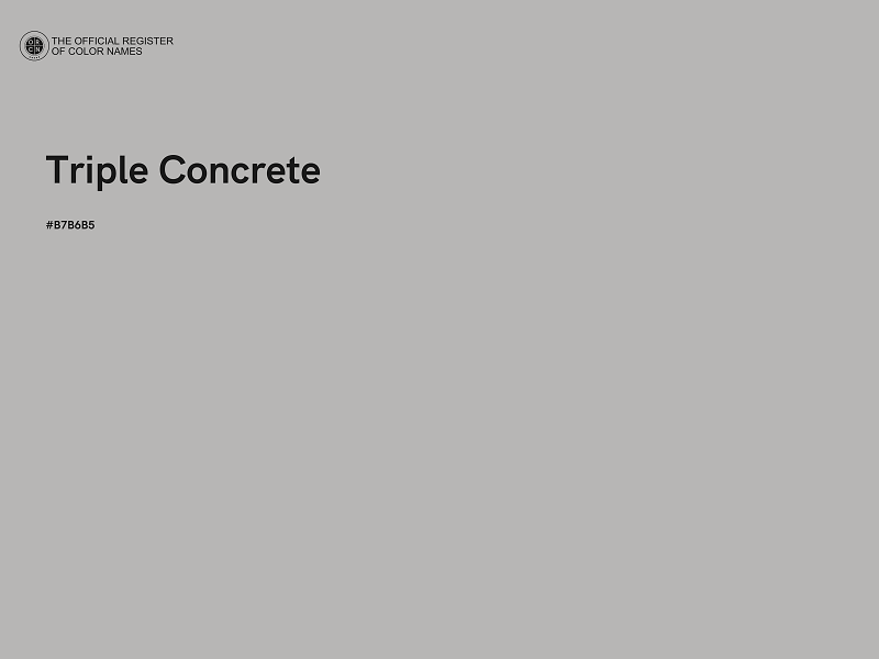 #B7B6B5 - Triple Concrete color image