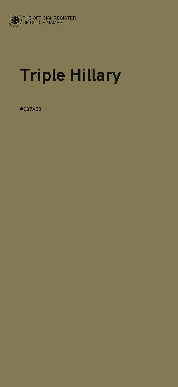 #837A53 - Triple Hillary color image
