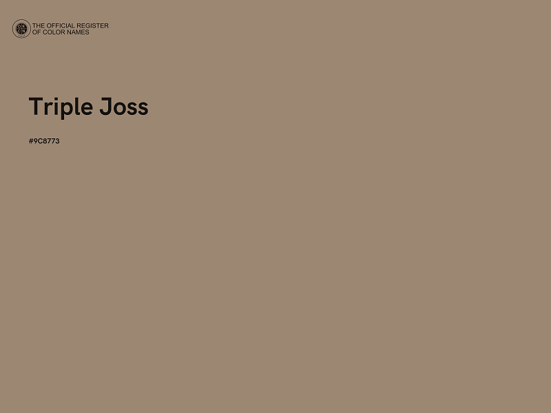 #9C8773 - Triple Joss color image