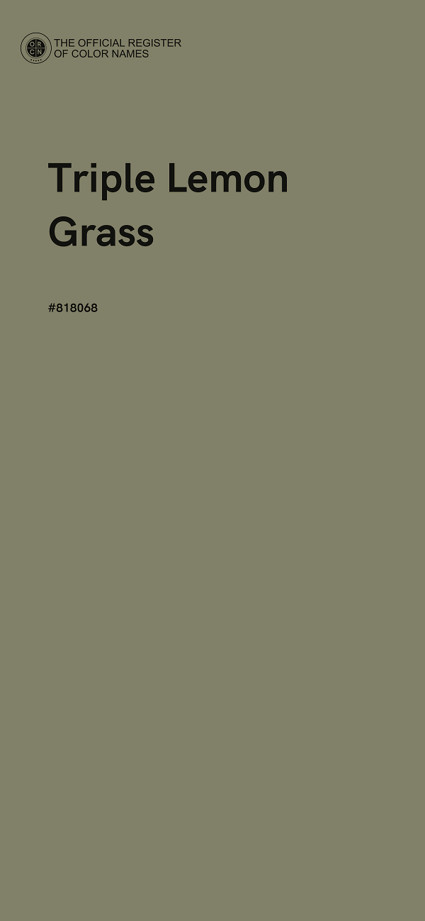 #818068 - Triple Lemon Grass color image