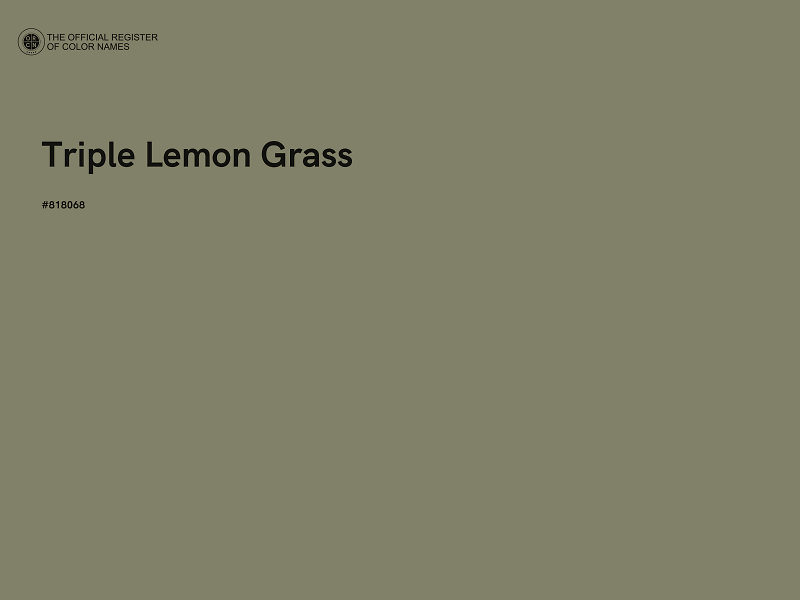 #818068 - Triple Lemon Grass color image