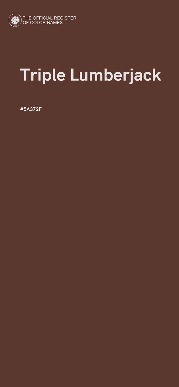 #5A372F - Triple Lumberjack color image