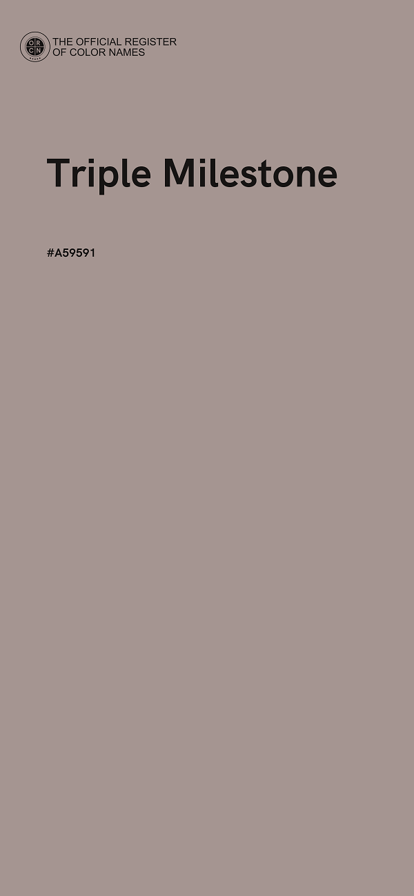 #A59591 - Triple Milestone color image