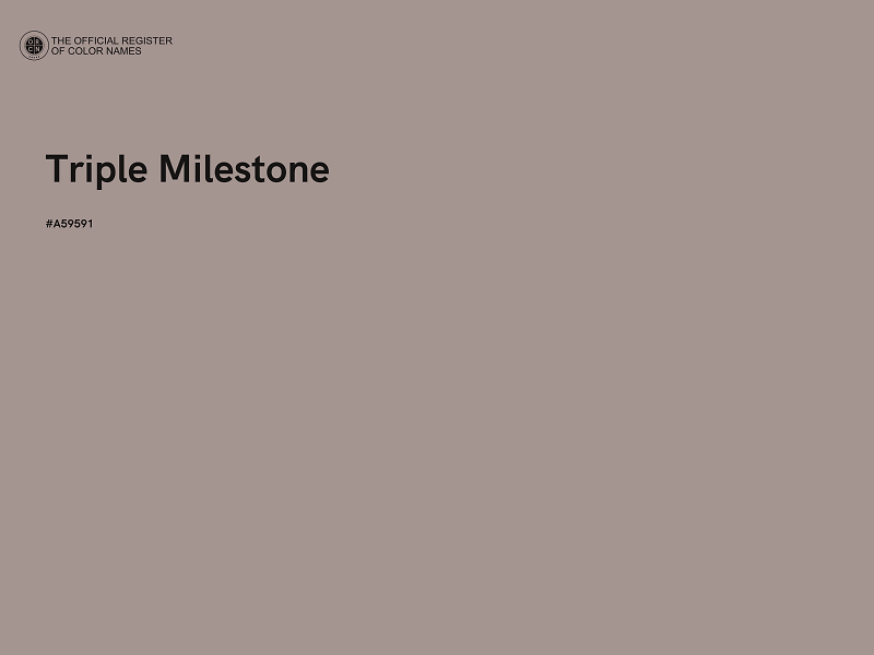 #A59591 - Triple Milestone color image