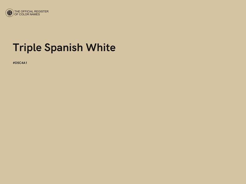 #D5C4A1 - Triple Spanish White color image