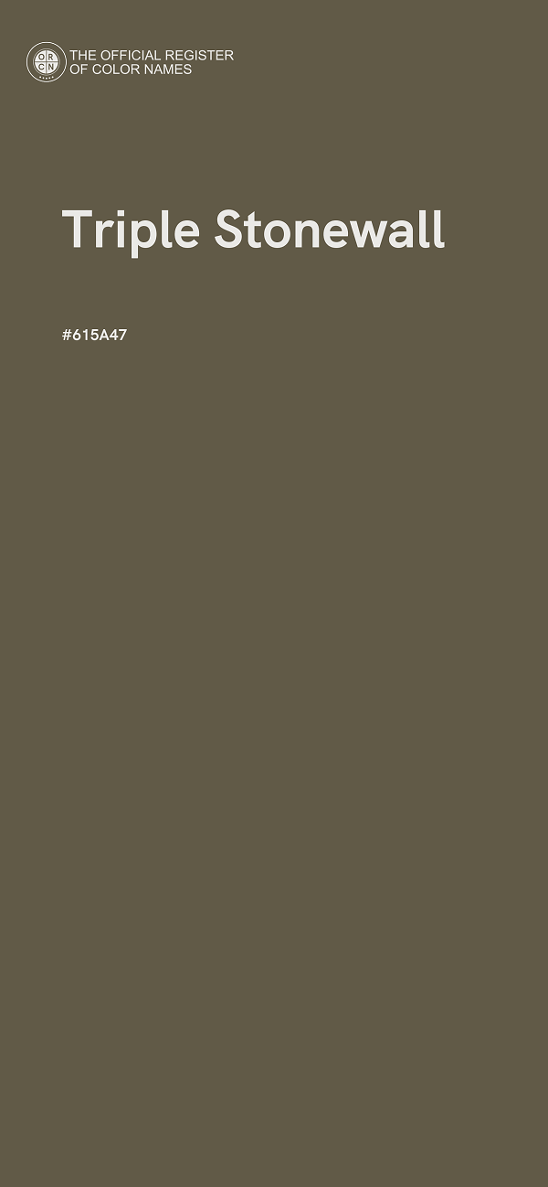 #615A47 - Triple Stonewall color image