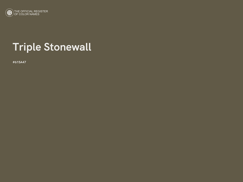 #615A47 - Triple Stonewall color image