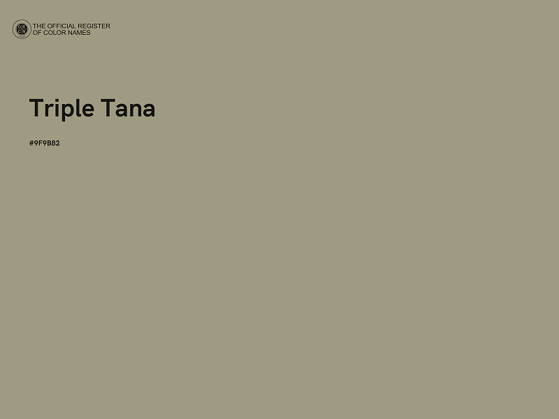 #9F9B82 - Triple Tana color image