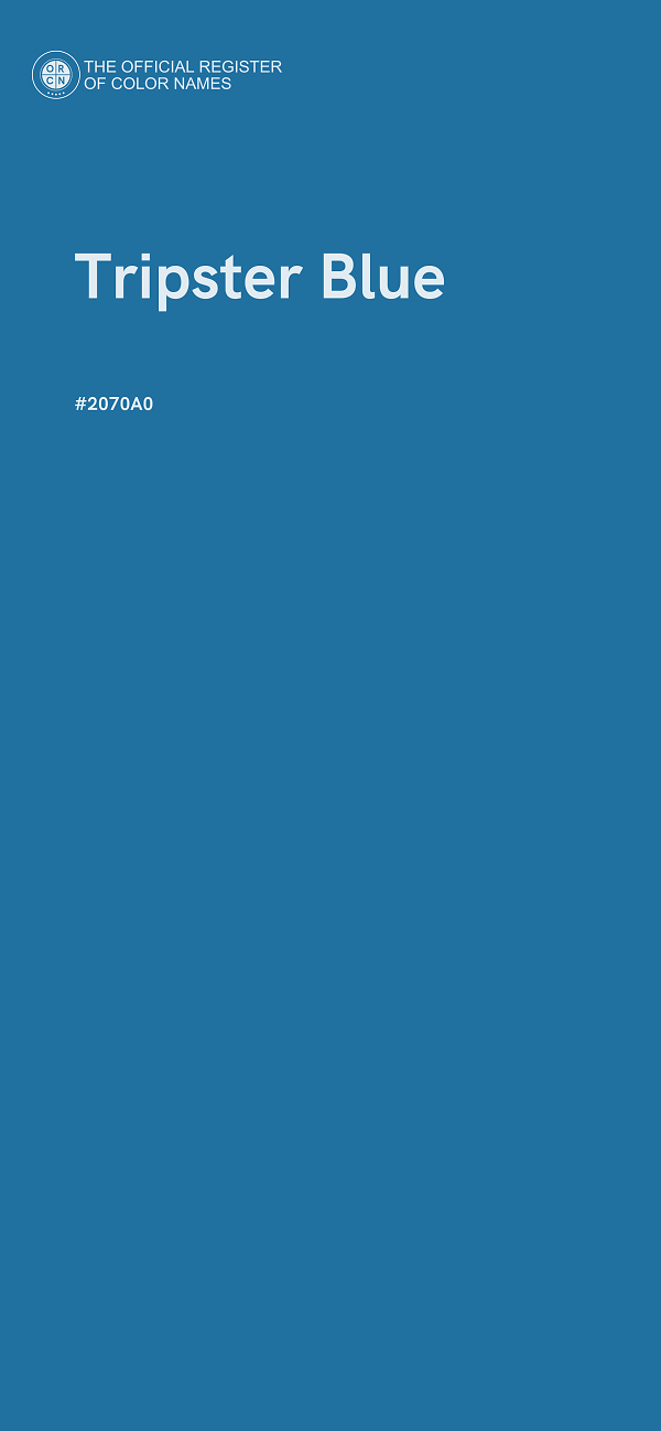 #2070A0 - Tripster Blue color image