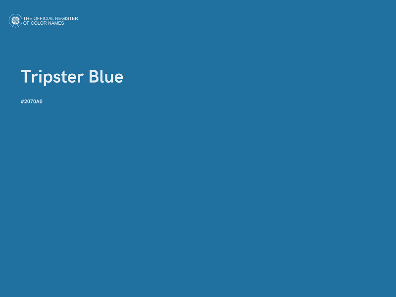 #2070A0 - Tripster Blue color image