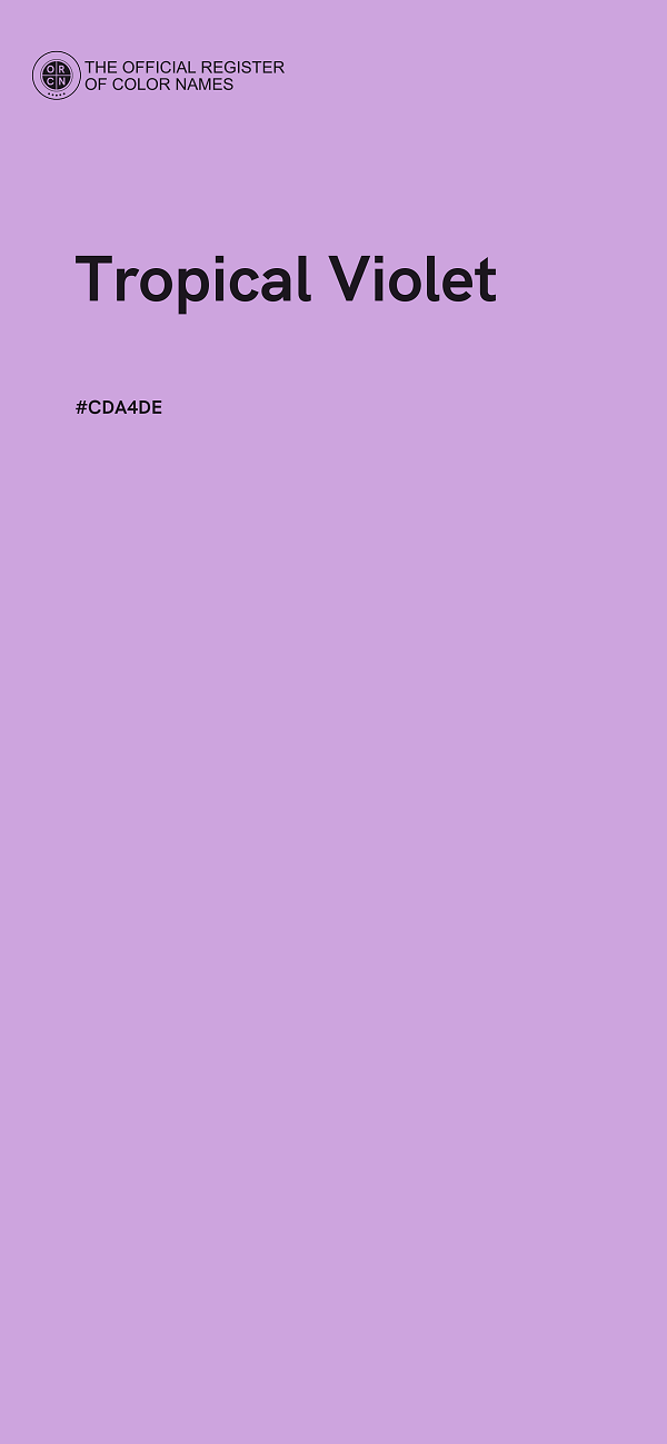 #CDA4DE - Tropical Violet color image