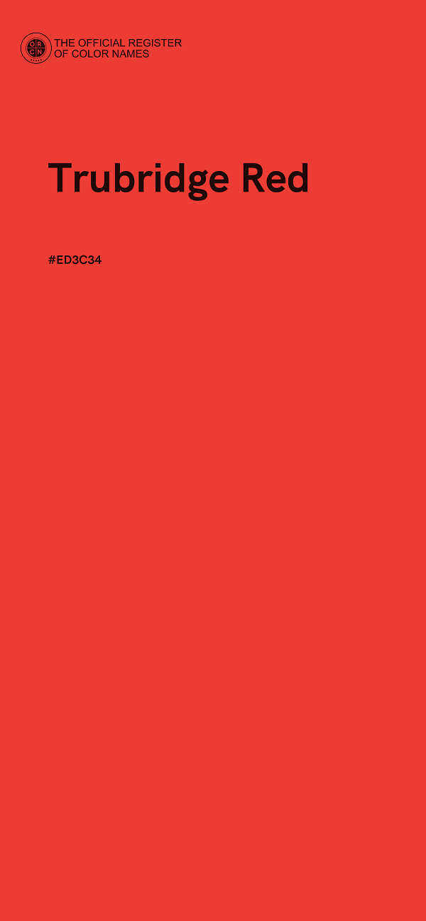 #ED3C34 - Trubridge Red color image
