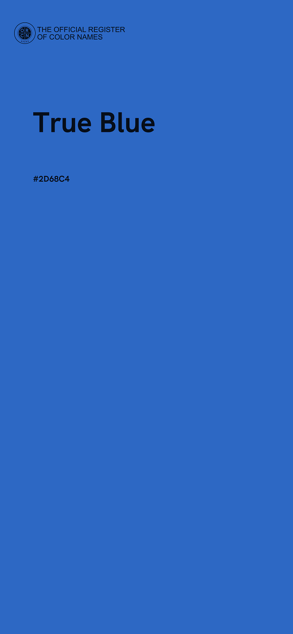 #2D68C4 - True Blue color image