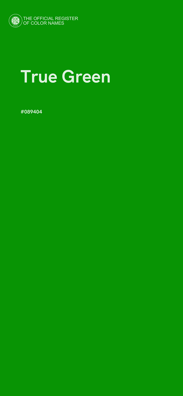 #089404 - True Green color image