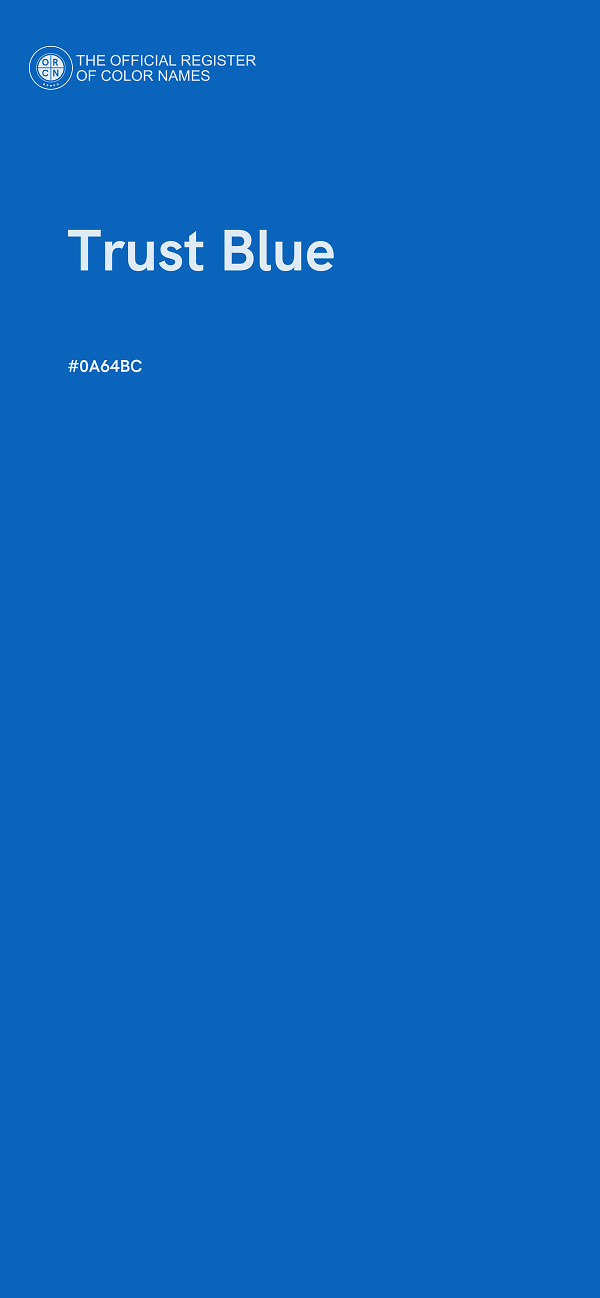 #0A64BC - Trust Blue color image