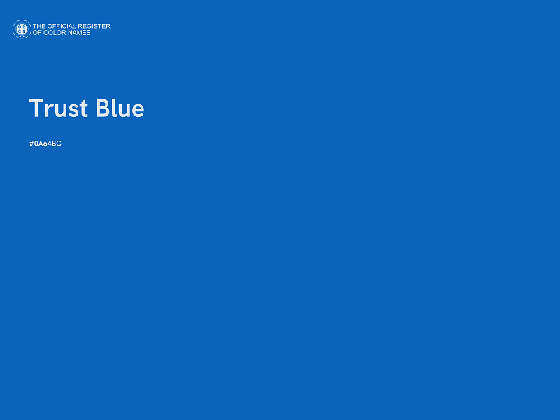#0A64BC - Trust Blue color image