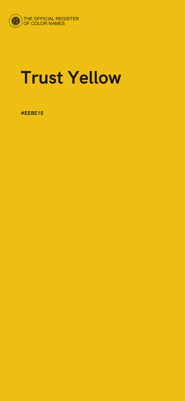 #EEBE15 - Trust Yellow color image