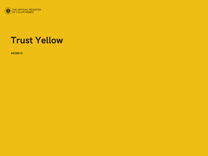 #EEBE15 - Trust Yellow color image
