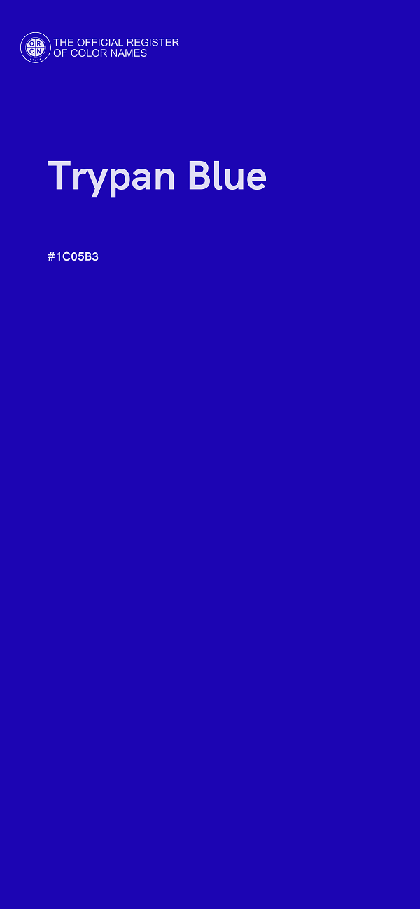 #1C05B3 - Trypan Blue color image