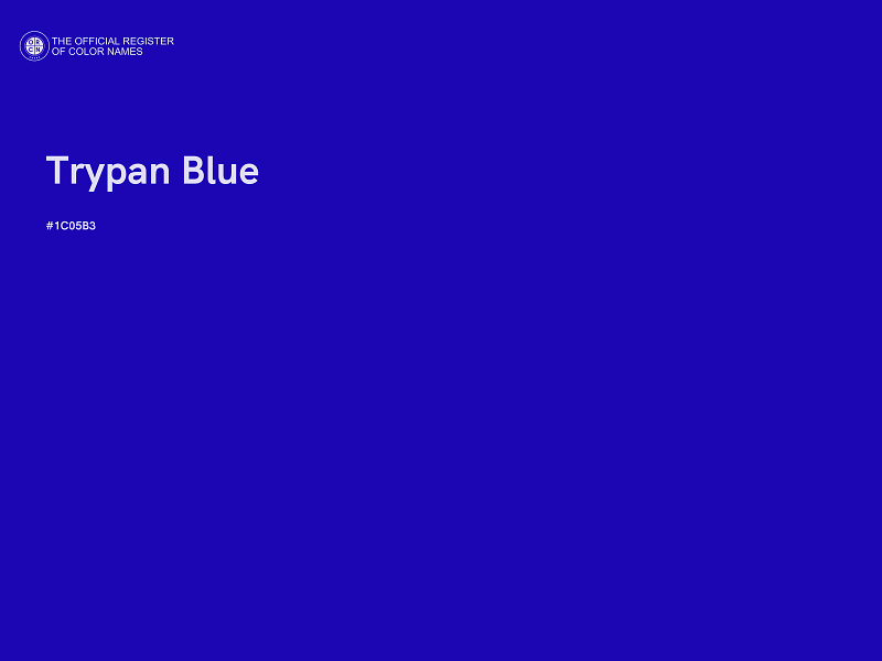 #1C05B3 - Trypan Blue color image