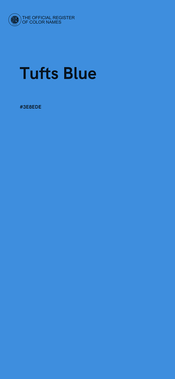 #3E8EDE - Tufts Blue color image