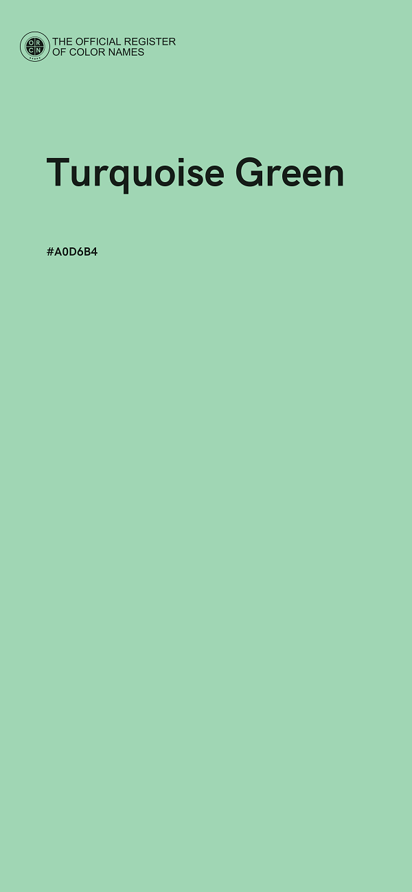 #A0D6B4 - Turquoise Green color image