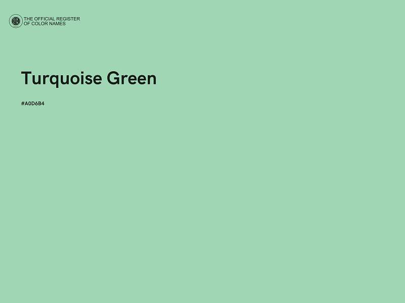 #A0D6B4 - Turquoise Green color image