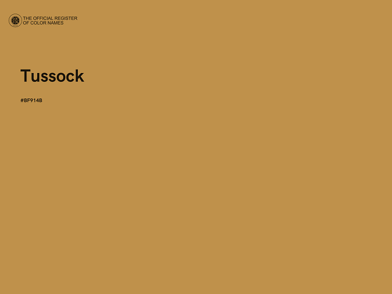 #BF914B - Tussock color image