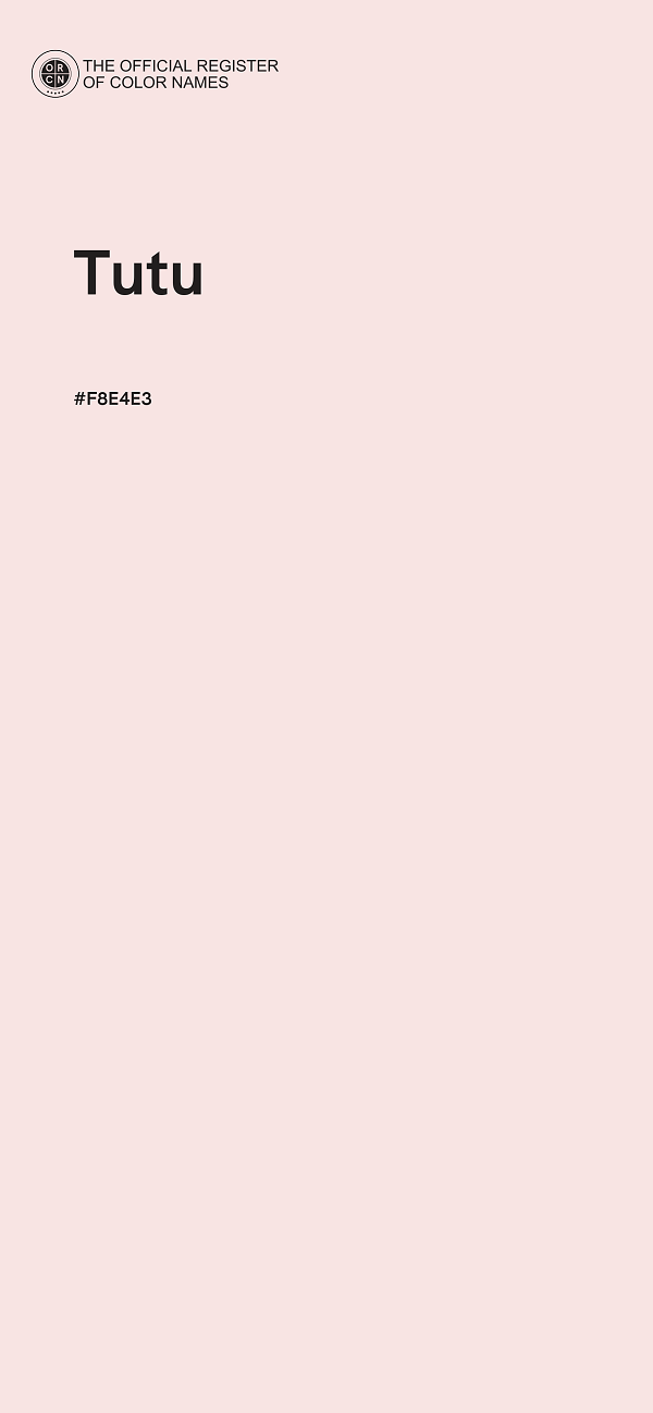 #F8E4E3 - Tutu color image