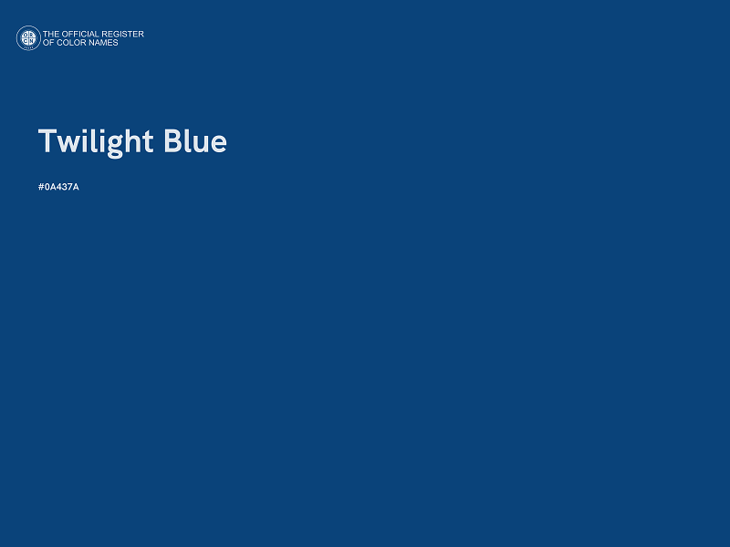 #0A437A - Twilight Blue color image