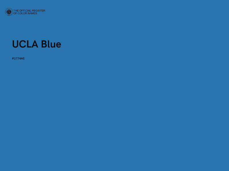 #2774AE - UCLA Blue color image