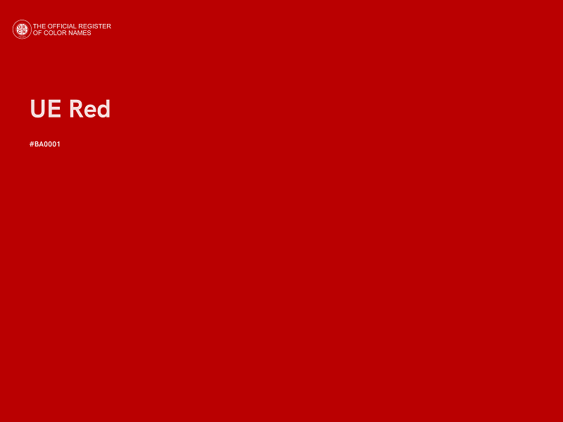 #BA0001 - UE Red color image