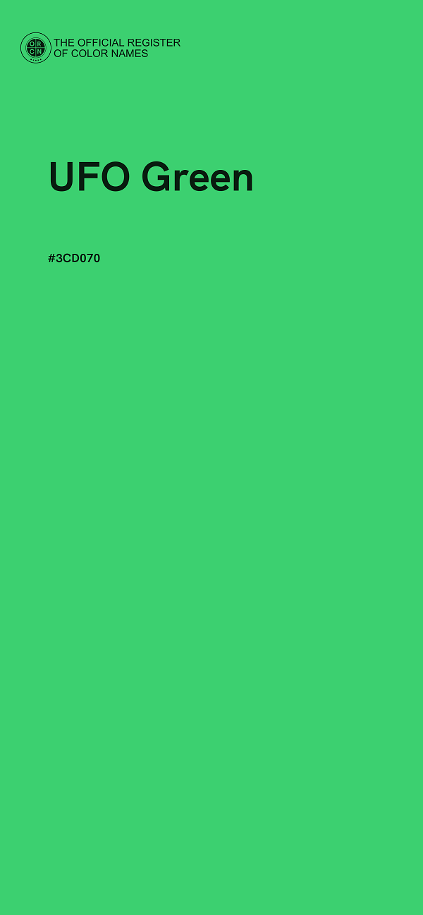 #3CD070 - UFO Green color image